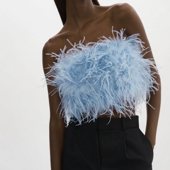 Zaina Feathers Bustier - Picture 1 of 3